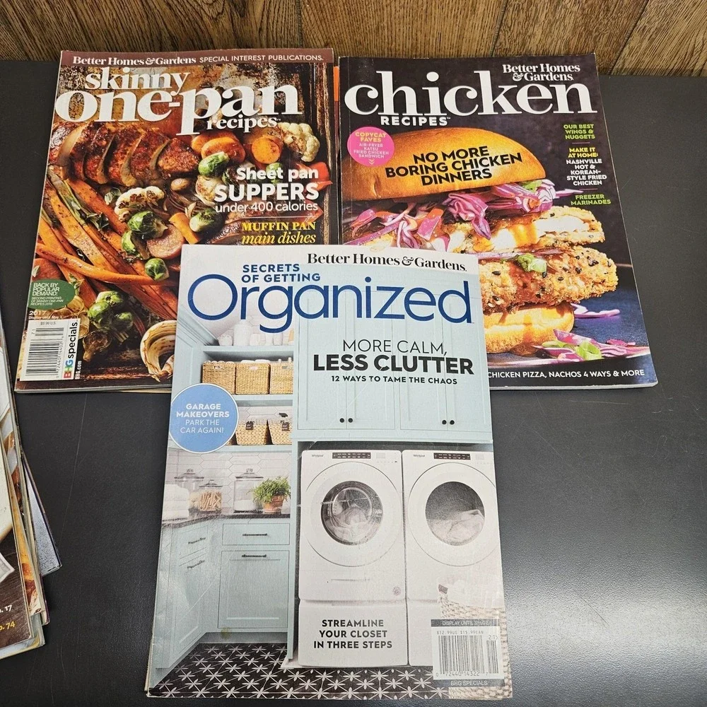 Better Homes & Gardens‎ Recipe & Organizing Magazine Lot 2009-2022 Softcover